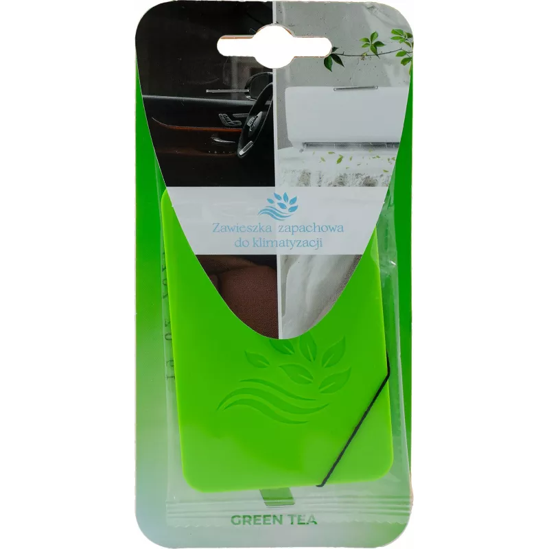 NESSUN Green Tea Hanging Car Air Freshener - Up to 45 Days Freshness, IFRA Compliant