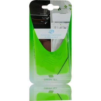 NESSUN Green Tea Hanging Car Air Freshener - Up to 45 Days Freshness, IFRA Compliant