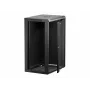 NETRACK 019-180-645-022 Wall/Hanging Cabinet 19 inch 18U 450mm Glass Door Black Removable Side Panels