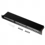 Netrack 104-07 24-Port Cat.5e UTP Patch Panel 19 inch 1U Black