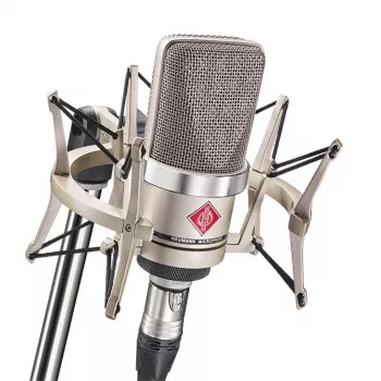 Neumann TLM 102 NI Studio Set - Large Diaphragm Condenser Microphone with Shock Mount, Nickel