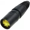 Neutrik NE8MX-B-1 etherCON Cable Connector Carrier - Black Chromium Shell, RJ45 Protection