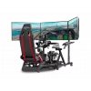 Next Level Racing Floor Stand Round Tube Freestanding Single Monitor Stand Up to 3x43 inch Height Adjustment Tilt Maximum Weight Capacity 50 kg Black