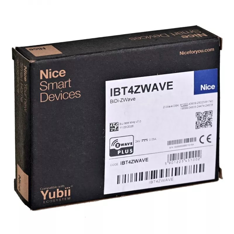 Nice BiDi Z-Wave Intelligent Button (FGT4B-001 IBT4ZWAVE 868.4 MHz)