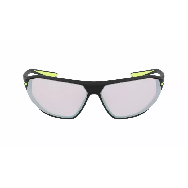 NIKE AEROSWIFTEDQ0 Unisex Sport Sunglasses - Matte Black, Grey Tint, 65mm Lens
