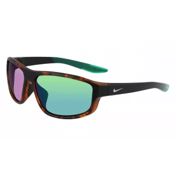 Nike Brazen Fuel MDJ Sunglasses - Black Frame, Grey Lens with Silver Flash Mirror