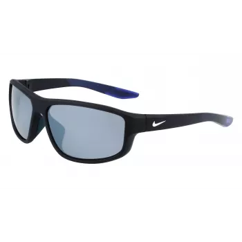 NIKE Brazenfield Men's Sunglasses - Matte Black Frame, Grey Polycarbonate Lenses, 62/14/130 mm