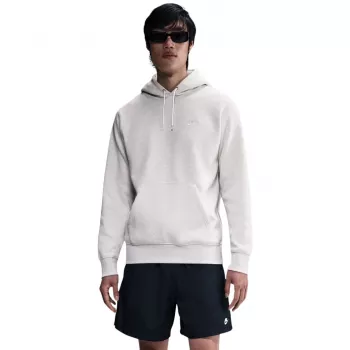 Nike Club Fleece Men's Pullover Hoodie Dark Grey Heather/White XL