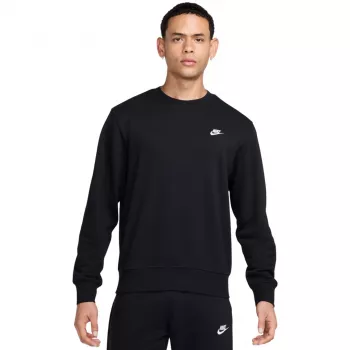 Nike Club French Terry Crewneck Sweatshirt Men's Black 2XL