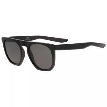NIKE Flatspot EV09 Men's Sunglasses - Matte Black Frame, Grey Lens, 52mm