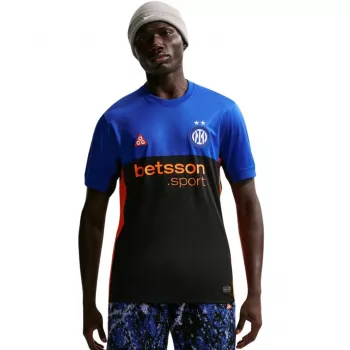 Nike Inter Milan 2025/2026 Stadium Special Edition Men's Football Jersey Black/Blue IM6998 413 Size L
