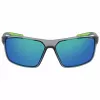 NIKE WINSTORMMCW4 Men's Sunglasses - Matte Black Frame, Smoke Grey Lens, 65mm Lens Width