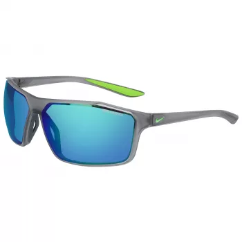 NIKE WINSTORMMCW4 Men's Sunglasses - Matte Black Frame, Smoke Grey Lens, 65mm Lens Width