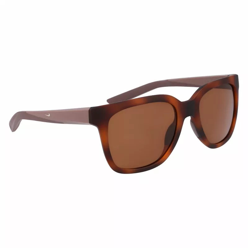 NIKE Women NKFV2412-203 Sunglasses Dark Brown Square Frame Brown Tint Lens 51/18/135 mm