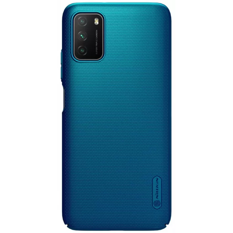 Nillkin Xiaomi Poco M3 Super Frosted Shield Case Peacock Blue