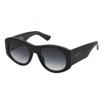 NINA RICCI Women's Butterfly Sunglasses SNR396-540700 Black/Grey 54mm