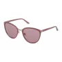 NINA RICCI Women's Sunglasses SNR11757F38X - Havana Acetate Frame, Gradient Brown Lenses, 57mm