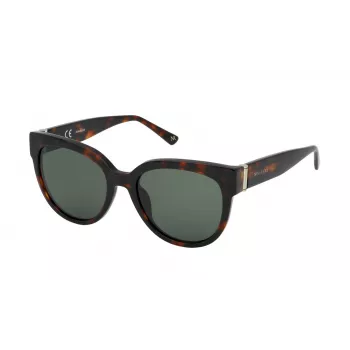 NINA RICCI Women's Sunglasses SNR2615409AT Butterfly Cat Eye Brown Havana 54mm