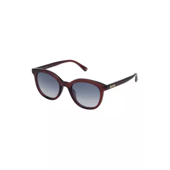 NINA RICCI Women's Sunglasses SNR264-500AFD Havana Brown Gradient Butterfly