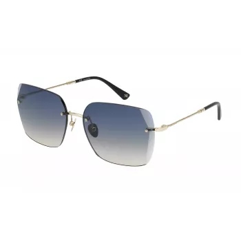 Nina Ricci Women's Sunglasses SNR271V60300Y Butterfly Oversized Dark Brown Havana Gradient Brown 60mm