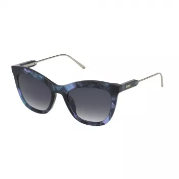 NINA RICCI Women's Sunglasses SNR300-5209MC Brown Havana Butterfly Frame UV400