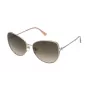 NINA RICCI Women's Sunglasses SNR302-600A32 Havana/Brown Tortoise Frame Brown Gradient Lens 60/16/135 mm