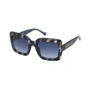 NINA RICCI Women's Sunglasses SNR322530811 Havana Acetate Brown Lens 53/23/140 mm