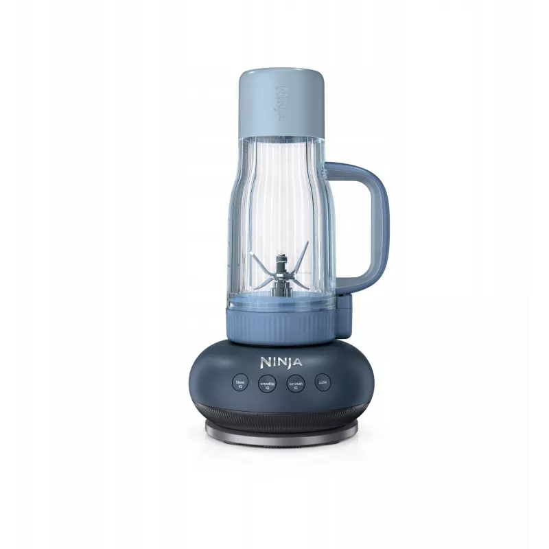 Ninja BlendBoss DB351EUCY 1200W Tabletop Blender with 2.1L Pitcher and 700ml Personal Cup, Cyberspace