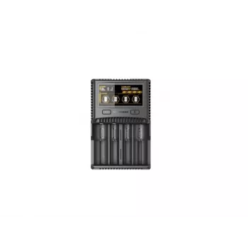 Nitecore SC4 4-Bay Professional Charger for Li-Ion, NiMH, NiCd Batteries