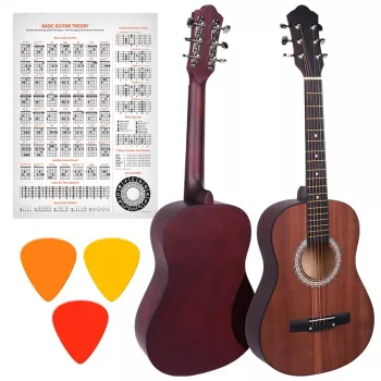 NN AG 34 1/2 Acoustic Guitar for Learning to Play Matte