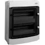 Noark PHS 24T FB Surface-Mounted Distribution Board Enclosure, IP65, 24 Modules (2x12), Polycarbonate, Smoked Transparent Door