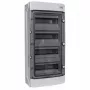 NOARK Surface-Mounted Plastic Enclosure, IP65, 4 Rows, 48 Modules, Transparent Door, Grey