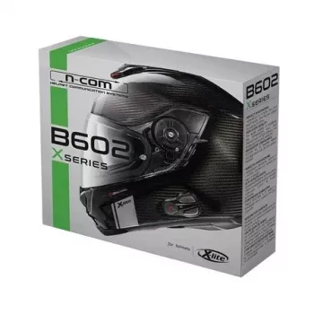 Nolan N-Com B602 X Motorcycle Bluetooth Intercom System - Single Kit, Black