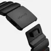 NOMAD Stratos Band - Titanium Bracelet for Apple Watch 49mm with FKM (Black Titanium, Ultra Orange FKM)