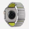 NOMAD Stratos Band - Titanium Bracelet for Apple Watch 49mm with FKM (Natural Titanium, Volt FKM)