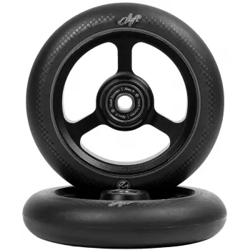 North Index Pro Scooter Wheels 2-Pack Black-White 110mm 88A