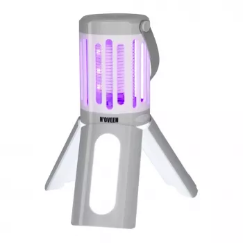 Noveen 2in1 Insect Killer Lamp LED Light IPX4 Waterproof 40m² Coverage 1000V Battery Powered