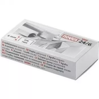 NOVUS 24/6 Galvanized Staples, 1000 Pieces, DIN Standard 040-0158