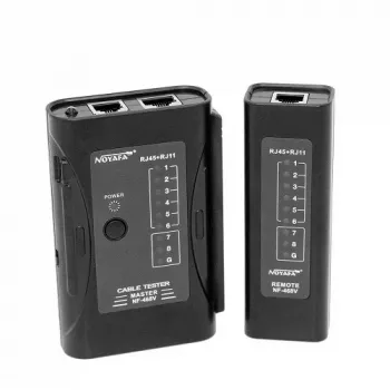 NOYAFA NF-468V Network & Telephone Cable Tester for RJ-45/RJ-11, UTP/STP, up to 100m