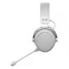 Nubi NH1 Wired Over-Ear Gaming Headset with RGB Lighting, 50mm Drivers, Noise-Isolating Microphone - White