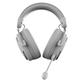 Nubi NH1 Wired Over-Ear Gaming Headset with RGB Lighting, 50mm Drivers, Noise-Isolating Microphone - White