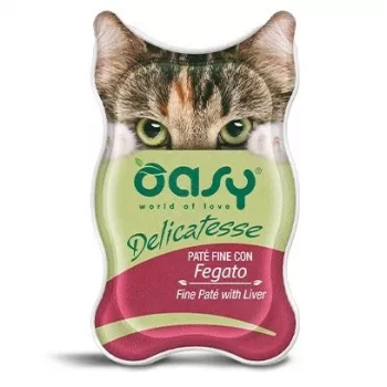 OASY Delicatesse Fine Paté with Liver Wet Cat Food 85g