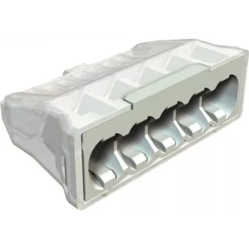 OBO BETTERMANN 61 525 LGR Push-in Connector 5-Pole 0.5-2.5mm² Light Grey RAL7035 2054507