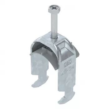OBO Bettermann BS-H1-K-34 FT U-Bolt Clamp 2056, 28-34mm, Hot-Dip Galvanized, M8 Thread, 1186229