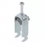 OBO Bettermann BS-H2-K-22 FT Two-Part U-Bolt Clamp, 16-22 mm, Hot-Dip Galvanized Steel (Series 2056)