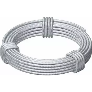 OBO BETTERMANN Galvanized Steel Wire Rope 5mm x 10m, 6x7 Construction, DIN 3055, 14.7 kN Breaking Load (5303222)
