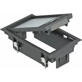 OBO Bettermann GES2U 2-Gang Device Insert Graphite Black (7405120)