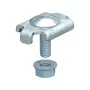 OBO Bettermann GKS 34 FT Clamping Piece for Mesh Cable Tray Fastening, Hot-Dip Galvanised Steel