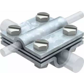 OBO Bettermann Type 252 Cross Connector VZ 8-10x16 FT Hot-Dip Galvanized Steel 5312345