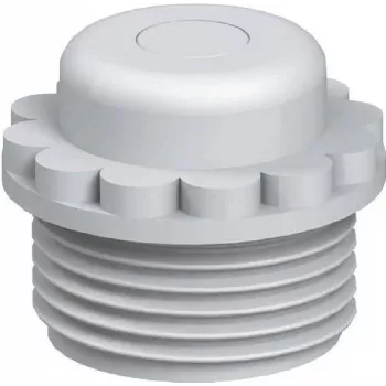 OBO BETTERMANN V-TEC VM PG9 Screw-In Nipple with Push-Out Membrane, Light Grey, 100 pcs 2032503